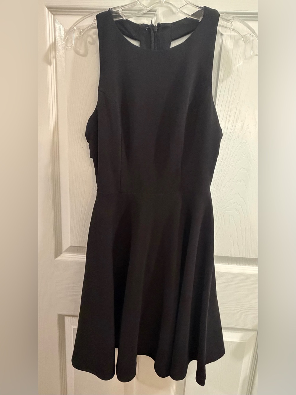 Lulu's Black Sleeveless Fit-and-Flare Dress
